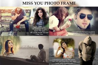 Miss You Photo Frame screenshot 1
